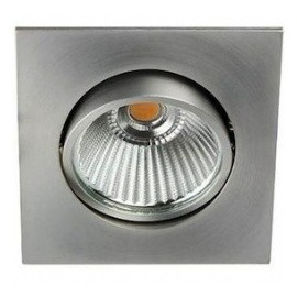 Spot encastré LED 6W carré orientable Aluminium