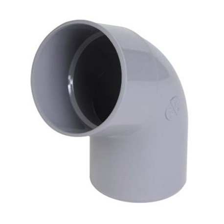 Raccord évacuation - Coude - Mâle/femelle - 67° - ø40mm