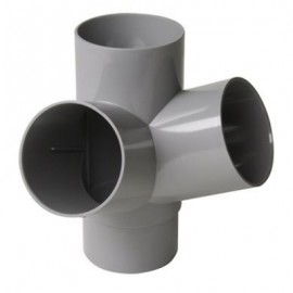Raccord évacuation - Culotte - Mâle/femelle - 67°30 - ø100mm