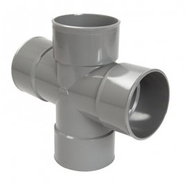 Raccord évacuation - Culotte double - Femelle/femelle - 87° - ø100mm