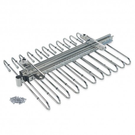 Porte-pantalons 11 tringles Self Emuca - Extractible - 470 mm - Acier - Chromé