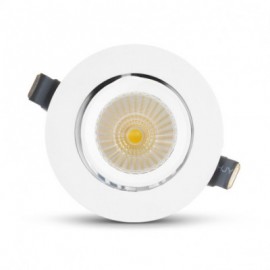 Spot encastré LED Escargot - 20W - 4000K - Orientable & inclinable - Rond - Blanc