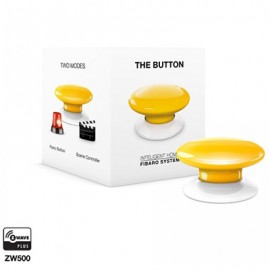 Commande connectée ”The button” - Z-Wave - Jaune