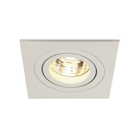 Spot LED encastré NEW TRIA 78 - Orientable - 50W - Carré - Blanc - Lames ressorts - Non dimmable