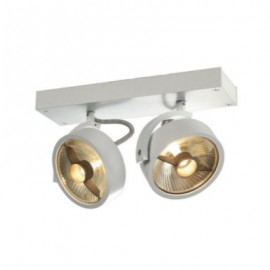 Plafonnier KALU 2 spot QPAR111 - Blanc mat - 2x75W