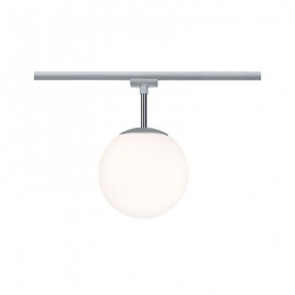 Plafonnier globe URail - E14 - 10W - Chrome mat - Sans ampoule