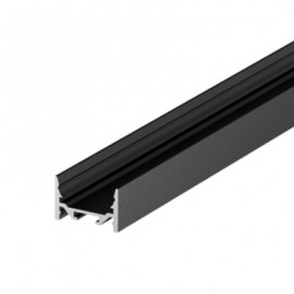 Profilé plat GRAZIA 20 - 3m - Noir