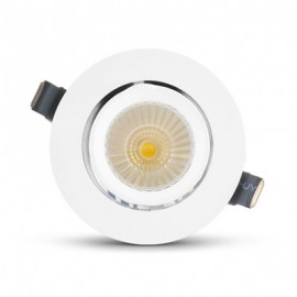 Spot encastré LED Escargot rond - 30W - 3000K - Orientable & inclinable - rond - Blanc