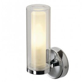 Applique murale WL 106 - E14 - Aluminium - Verre - 40W - IP44 - Sans ampoule