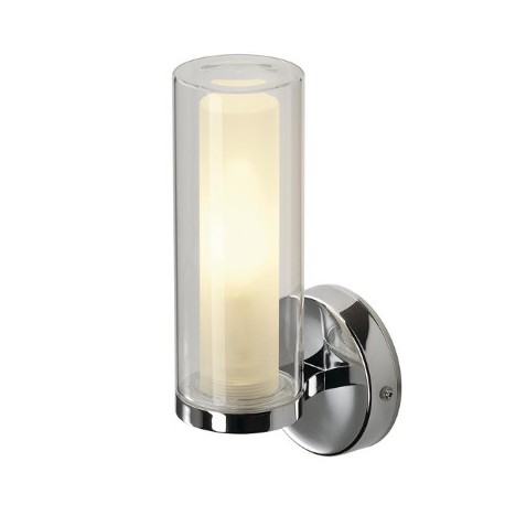 Applique murale WL 106 - E14 - Aluminium - Verre - 40W - IP44 - Sans ampoule