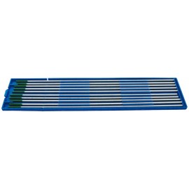 Boite de 10 électrodes Tungstène Pur WP pour alu - ø 3mm - bout vert