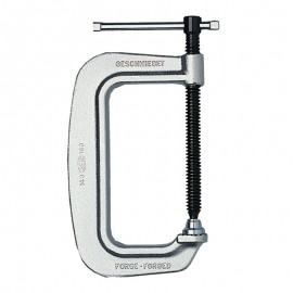 Presse en C pour soudure - serrage 100mm - ø vis 16mm - saillie 75mm - acier forgé
