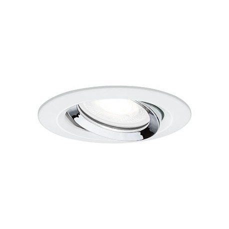 Spots encastrés LED Nova Plus - GU10 - Chrome - 6W - 4000K - IP65 - Rond - Avec ampoule