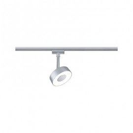 Spot LED sur rail Circle URail Paulmann - 5W - 2700K - Non dimmable - Chromé mat