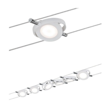 Kit câbles LED pour spots - 24W - 230V/12V - Blanc mat