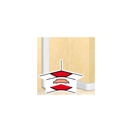 Angle intérieur - Pour goulotte DLP monobloc - 50x150 ou 50x195 - Blanc