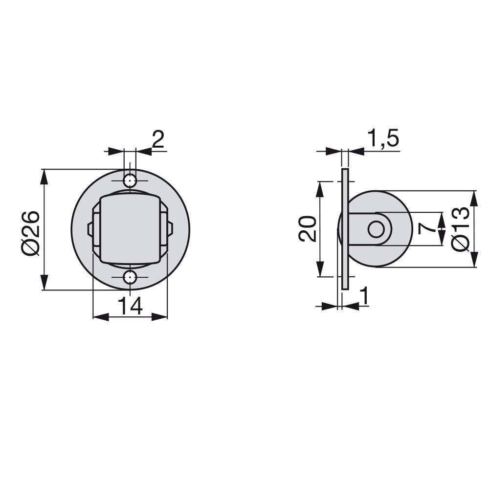 Lot De 20 Roulettes 35 Mm De Diamètre – Emboîtage 8 Mm, Plastique, Universelles