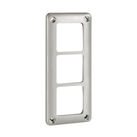 Plaque 3 postes horizontal/vertical - entraxe 71 - Soliroc - IK10