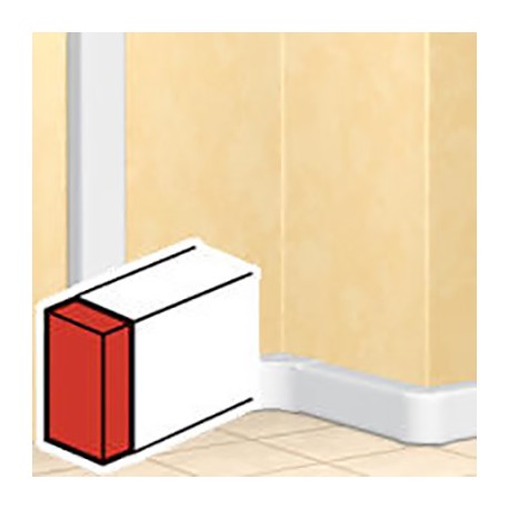 Embout - Pour goulotte DLP monobloc - 50x150mm - Blanc