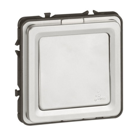 Poussoir inverseur - Soliroc - 2 modules - 6A - Gris