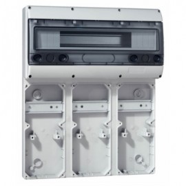 Embase P17 - Avec rail DIN 20 modules - à composer - 501x405 