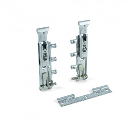 Ferrures de suspension pour éléments hauts - Avec platine - Acier - Zingué