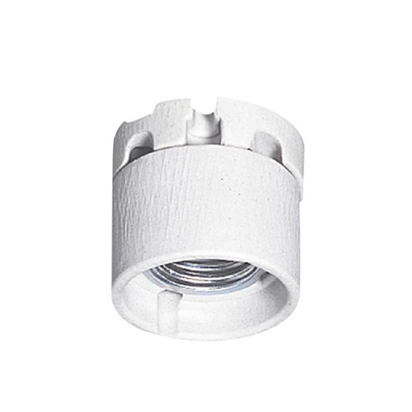 Douille porcelaine - E27 - Frein et jupe de protection