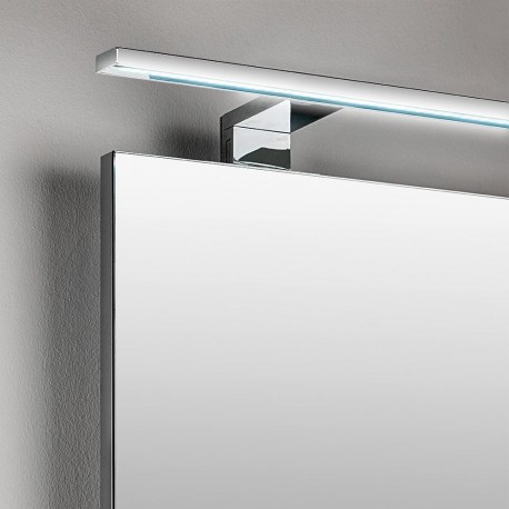 Evo - Applique murale pour miroir de salle de bain 30 CM - Montage sur  étagère - Lampe LED certifiée IP44 WaterProof - Lumière de miroir - Or