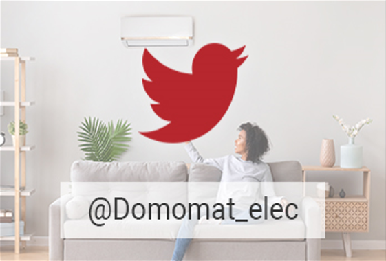 Réseau social twitter @Domomat_elec