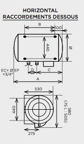 schema horizontal thermor 253010