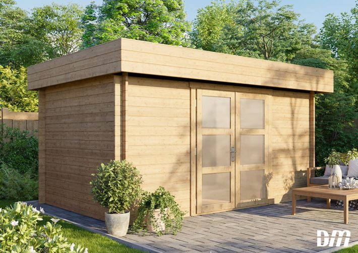 Abris de jardin en bois à toit plat : choisissez le vôtre !