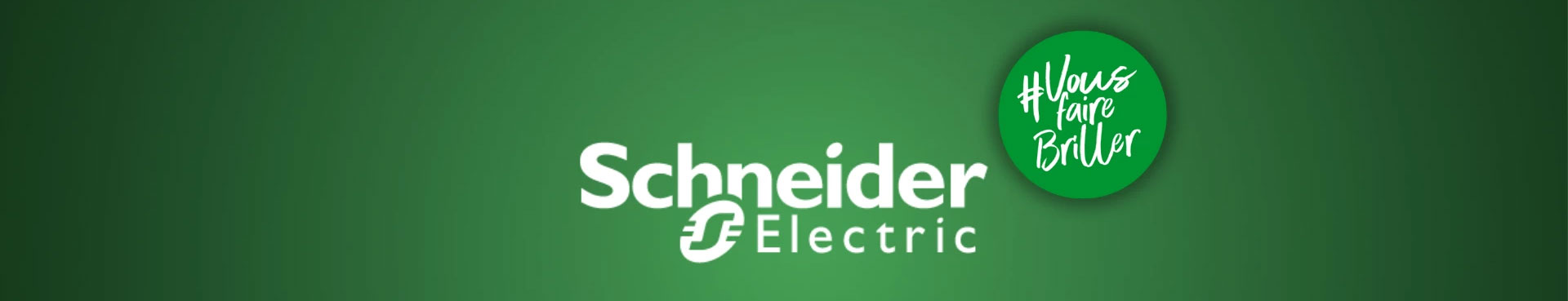 Entête marque Shneider Electric chez Domomat